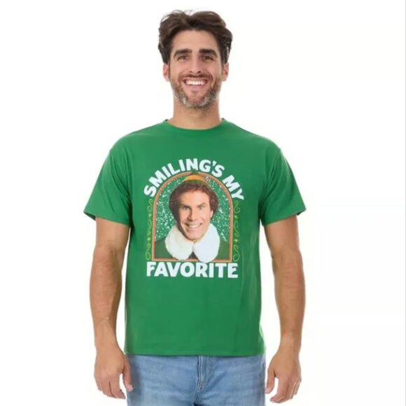 Smiling Is My Favorite Buddy the Elf Adult Unisex Extra Large - Picture 1 of 6